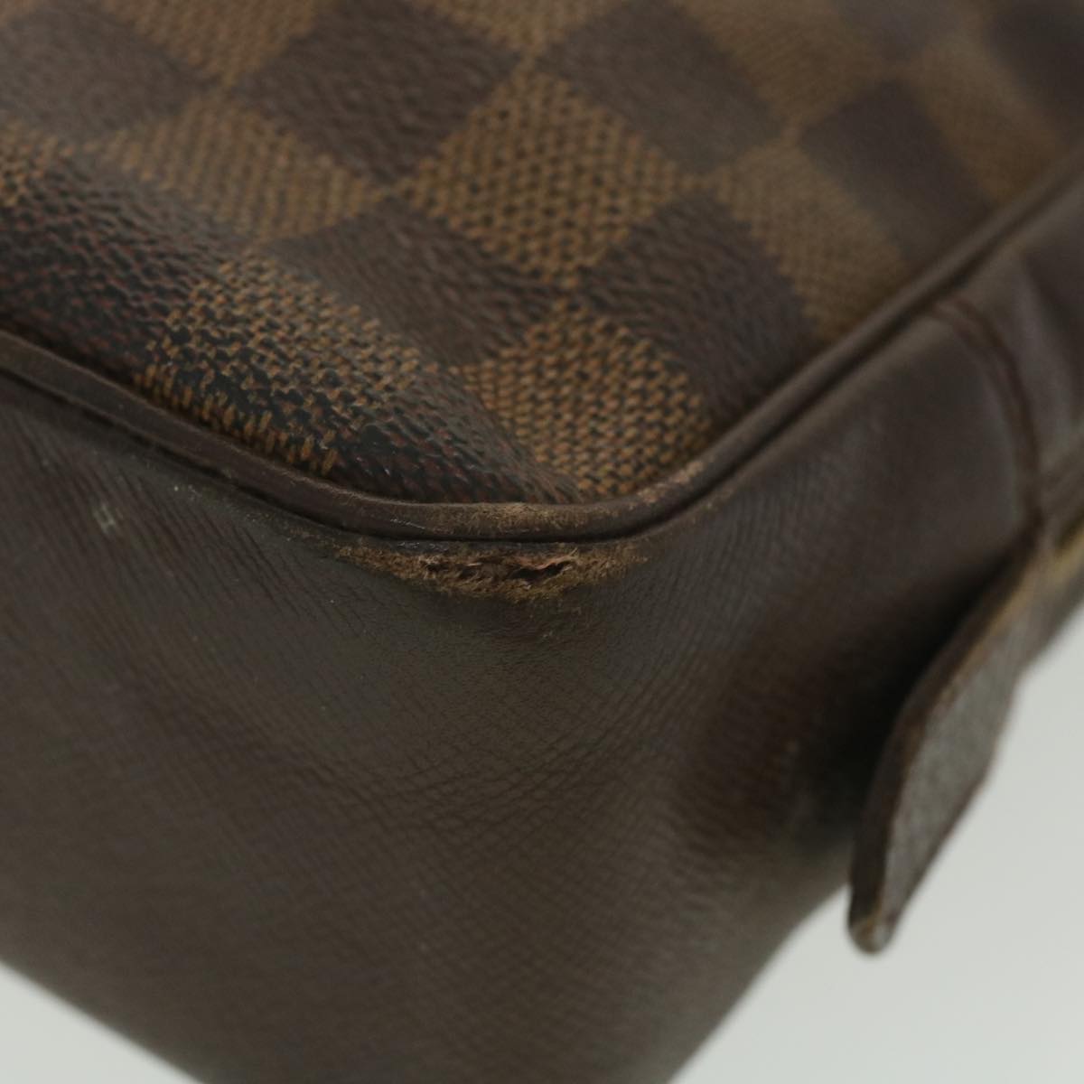 LOUIS VUITTON Damier Ebene Trousse Toilette Clutch Bag N47623 LV Auth 38596