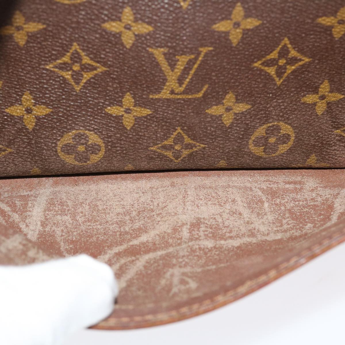 LOUIS VUITTON Monogram Compiegne 28 Clutch Bag M51845 LV Auth 38598