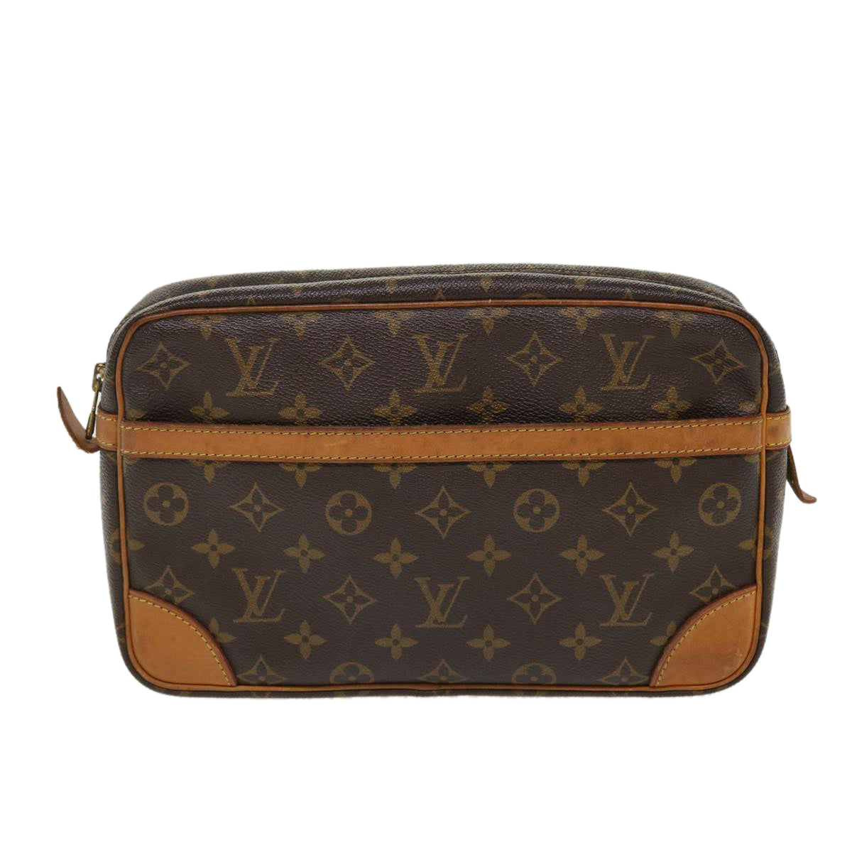 LOUIS VUITTON Monogram Compiegne 28 Clutch Bag M51845 LV Auth 38598