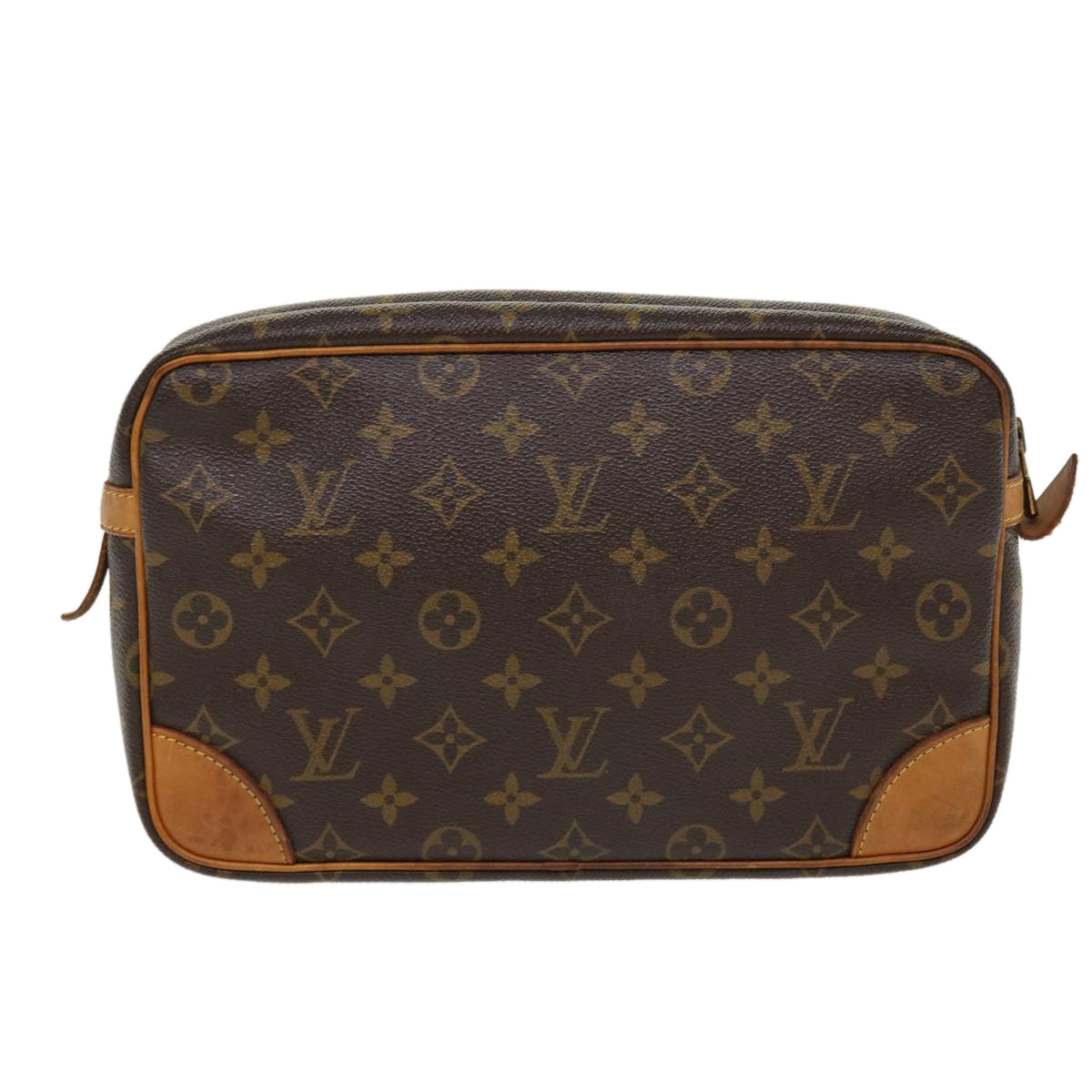 LOUIS VUITTON Monogram Compiegne 28 Clutch Bag M51845 LV Auth 38598