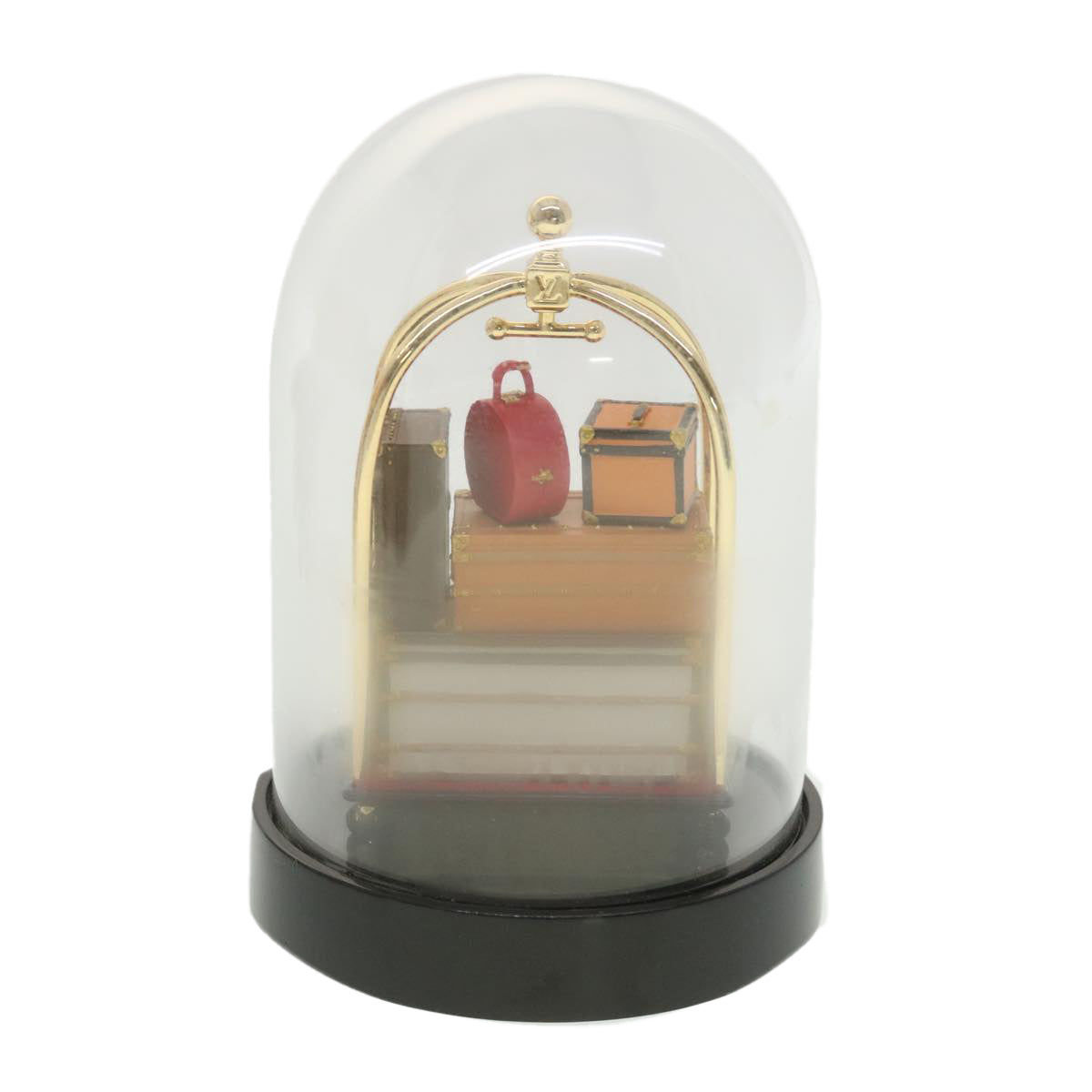 LOUIS VUITTON Hotel Trolley Snow Globe Clear M99407 LV Auth 38600A