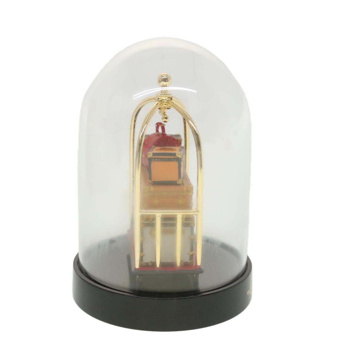 LOUIS VUITTON Hotel Trolley Snow Globe Clear M99407 LV Auth 38600A