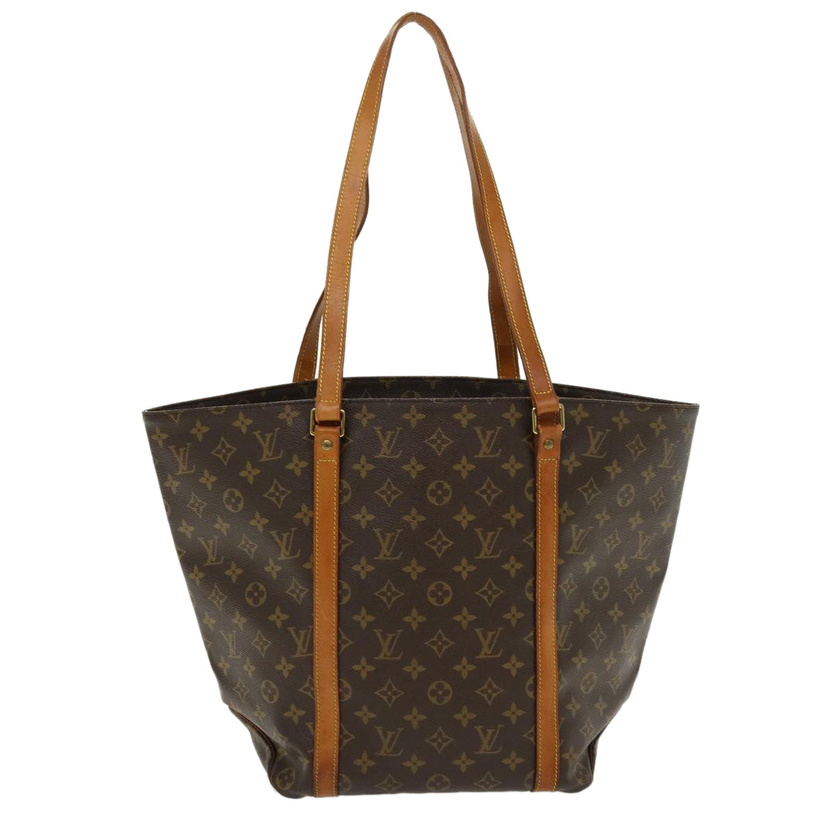 LOUIS VUITTON Monogram Sac Shopping Tote Bag M51108 LV Auth 38627