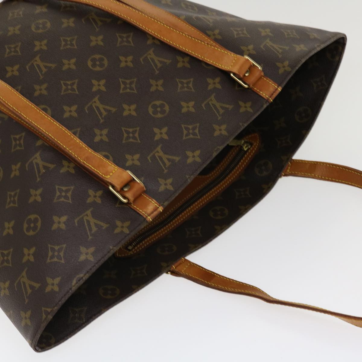 LOUIS VUITTON Monogram Sac Shopping Tote Bag M51108 LV Auth 38627