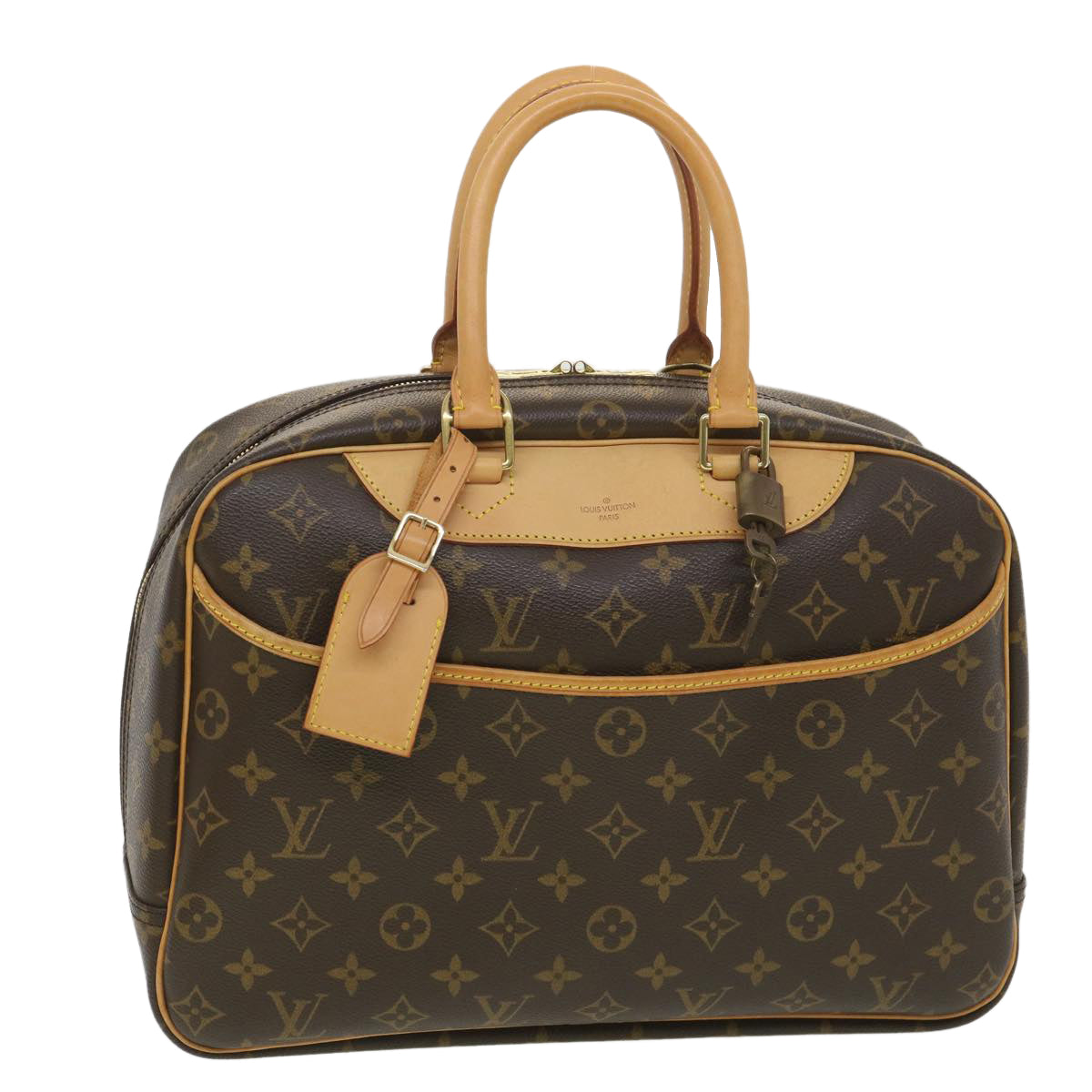 LOUIS VUITTON Monogram Deauville Hand Bag M47270 LV Auth 38636