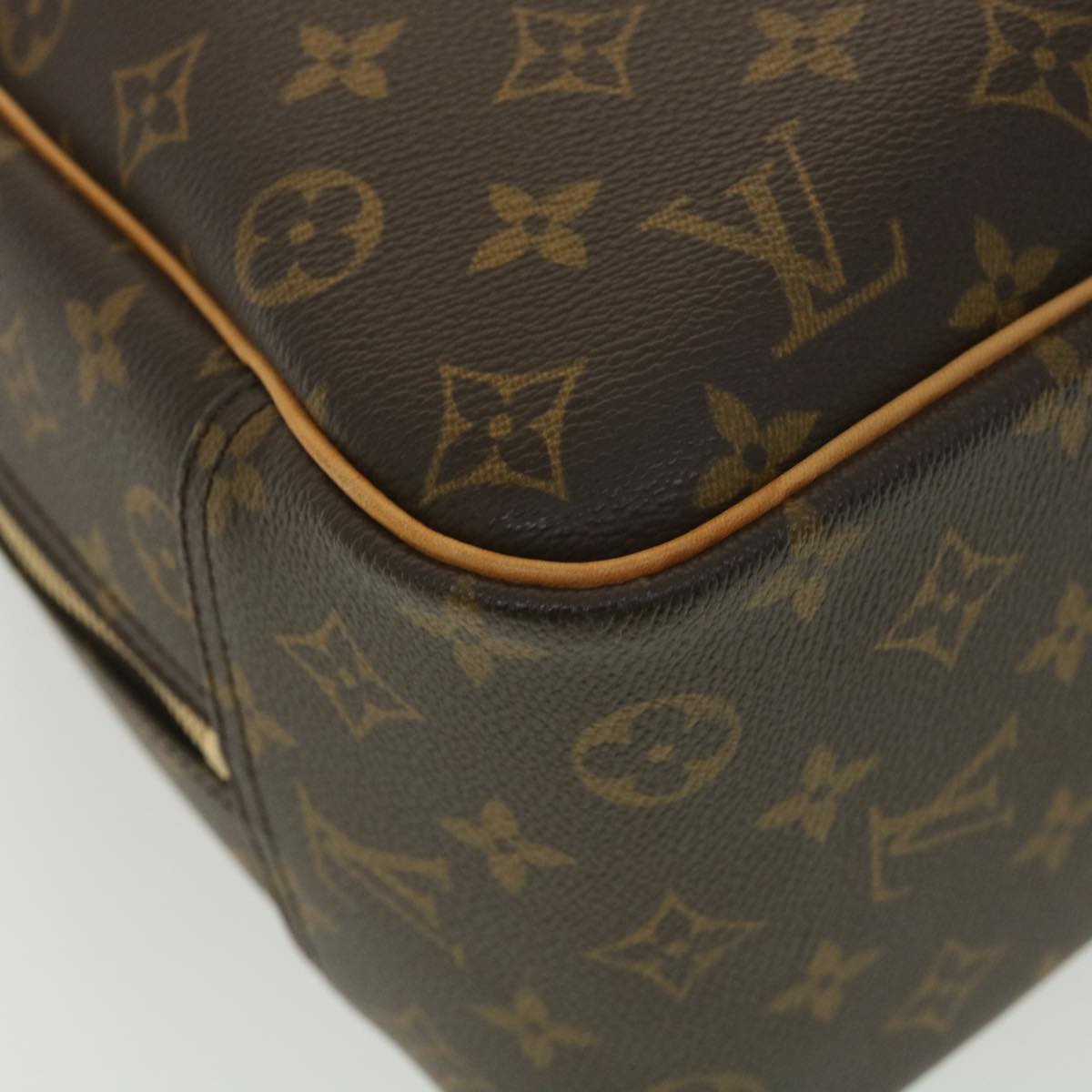 LOUIS VUITTON Monogram Deauville Hand Bag M47270 LV Auth 38636