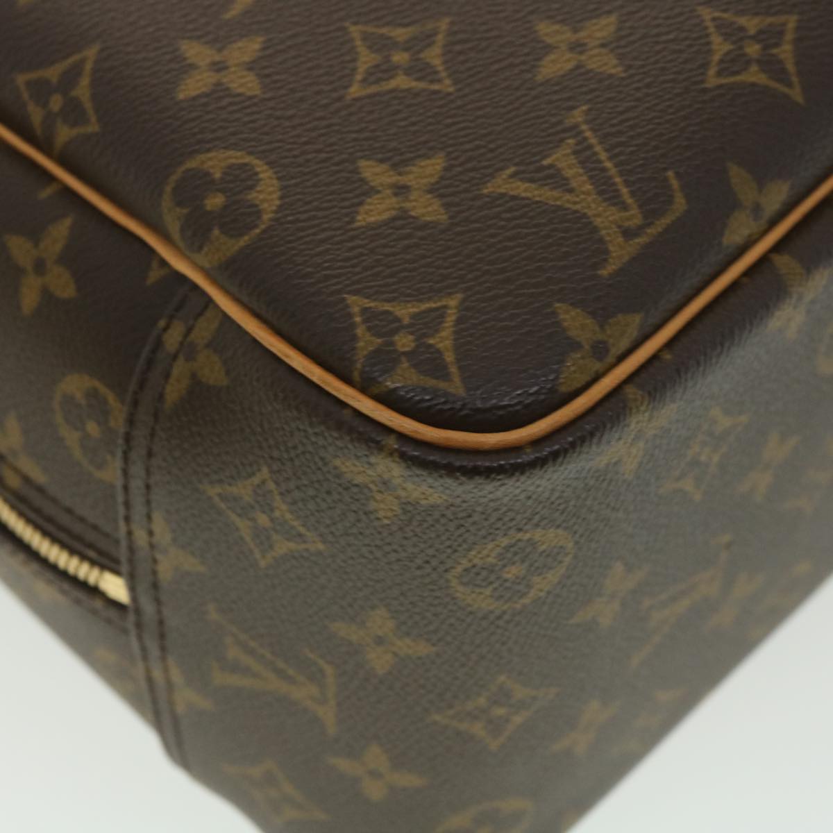 LOUIS VUITTON Monogram Deauville Hand Bag M47270 LV Auth 38636