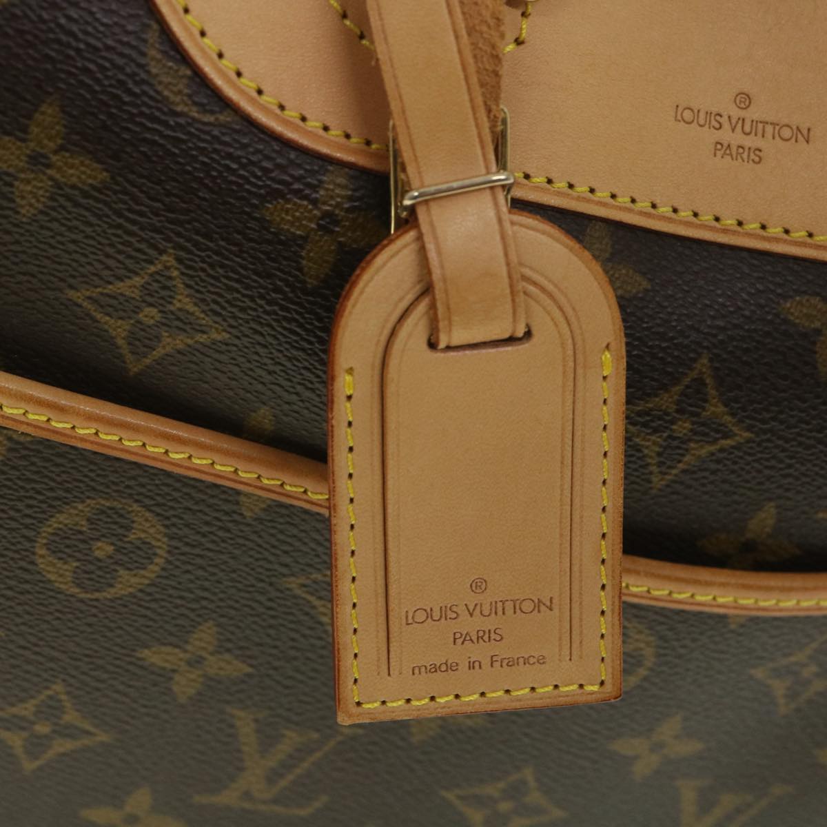 LOUIS VUITTON Monogram Deauville Hand Bag M47270 LV Auth 38636