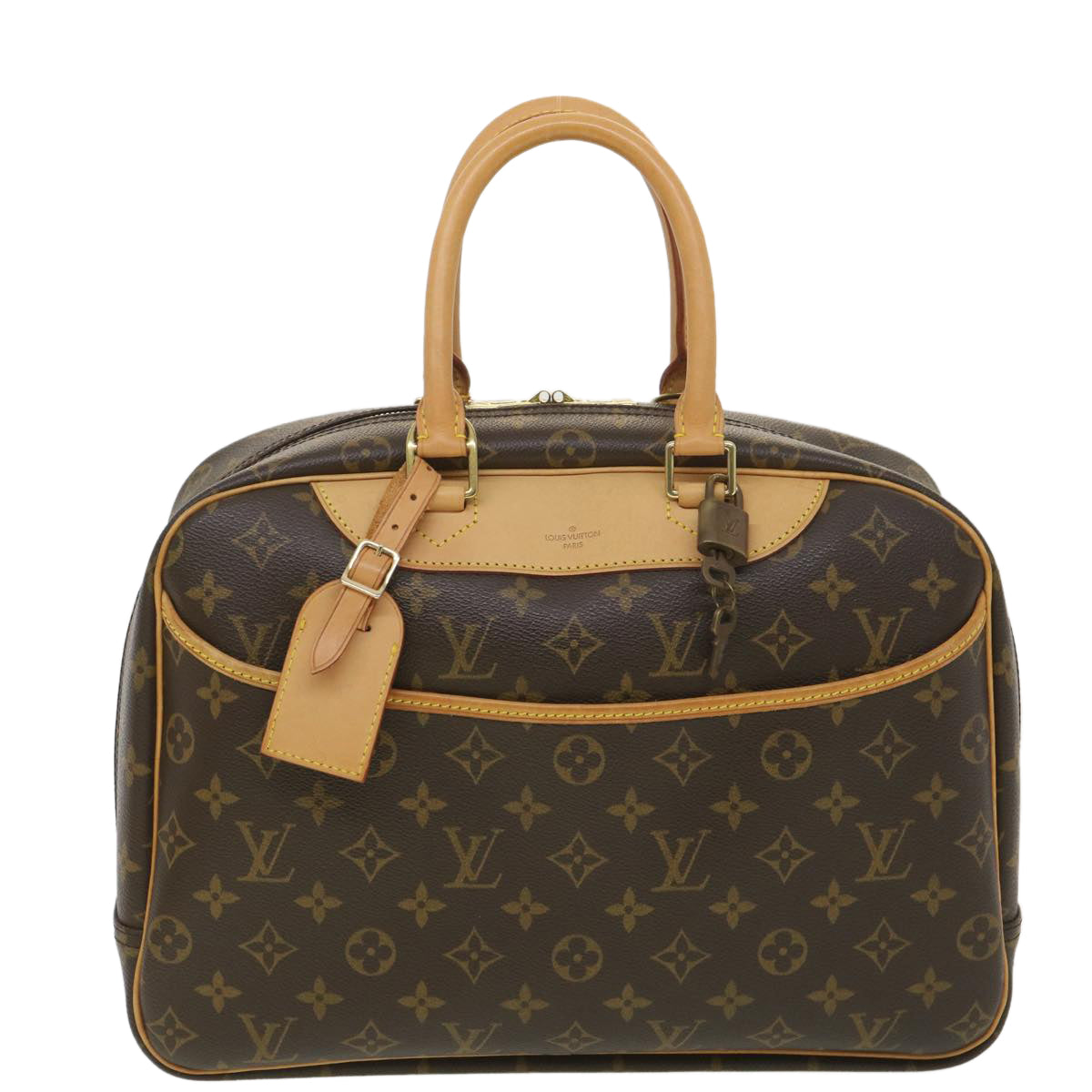 LOUIS VUITTON Monogram Deauville Hand Bag M47270 LV Auth 38636