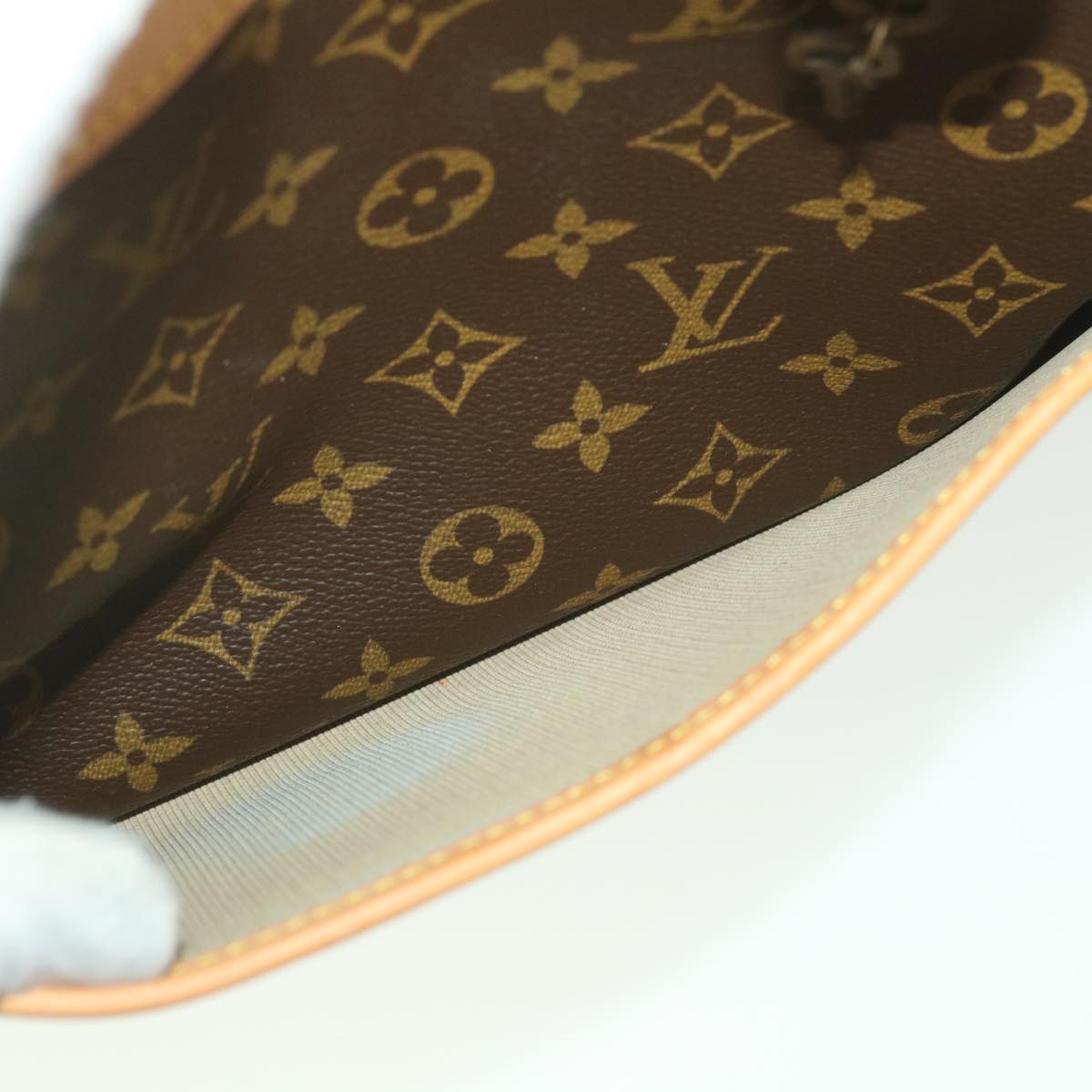 LOUIS VUITTON Monogram Deauville Hand Bag M47270 LV Auth 38636