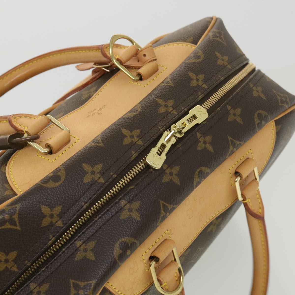 LOUIS VUITTON Monogram Deauville Hand Bag M47270 LV Auth 38636