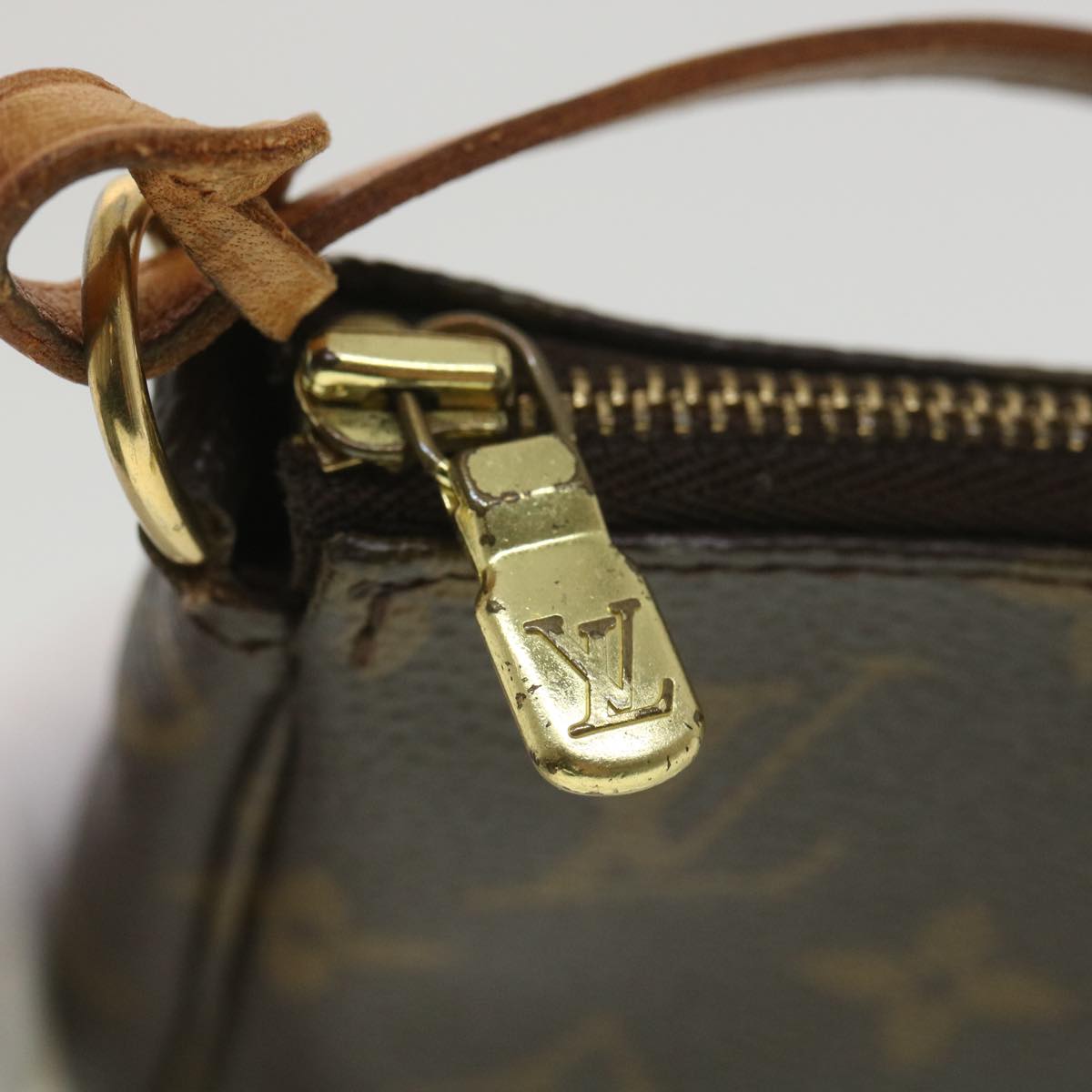 LOUIS VUITTON Monogram Pochette Accessoires Pouch M51980 LV Auth 38651