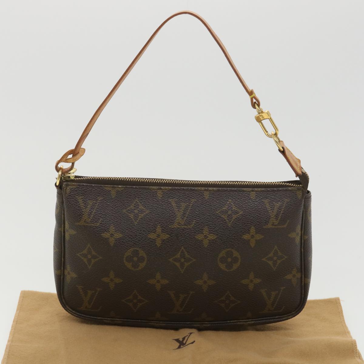 LOUIS VUITTON Monogram Pochette Accessoires Pouch M51980 LV Auth 38651