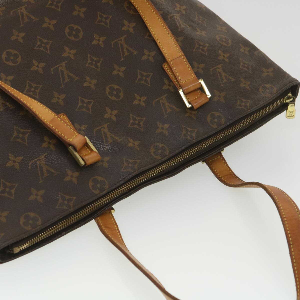 LOUIS VUITTON Monogram Cabas Mezzo Tote Bag M51151 LV Auth 38655