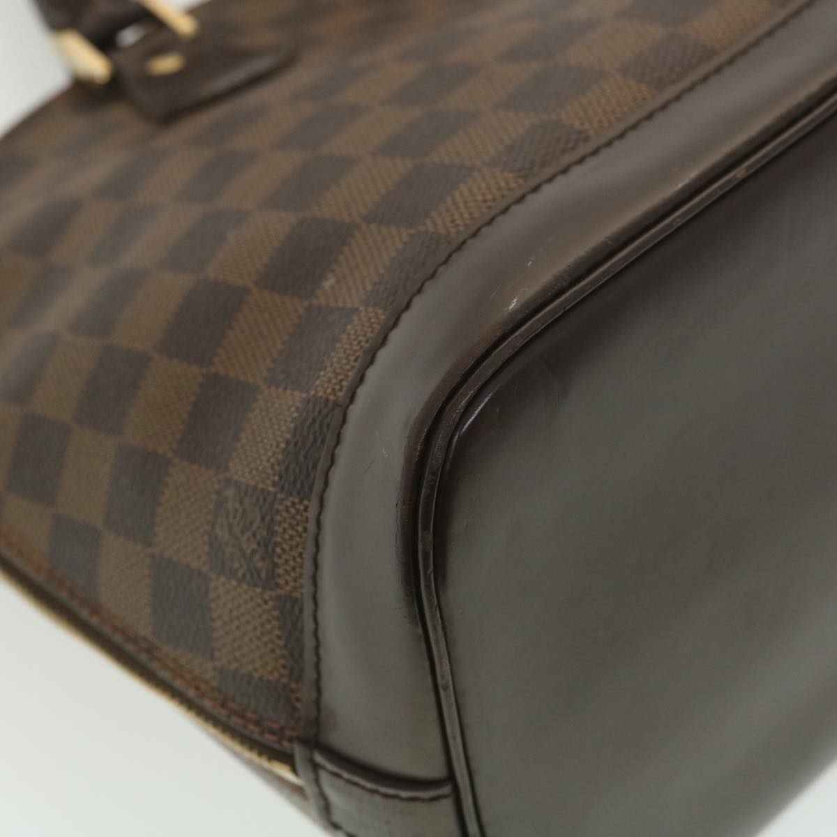 LOUIS VUITTON Damier Ebene Alma Hand Bag N51131 LV Auth 38661