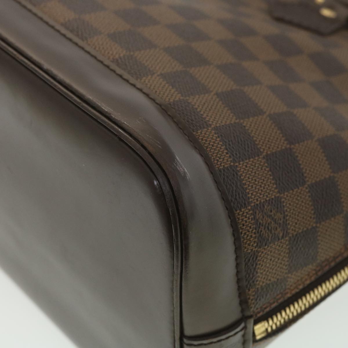 LOUIS VUITTON Damier Ebene Alma Hand Bag N51131 LV Auth 38661