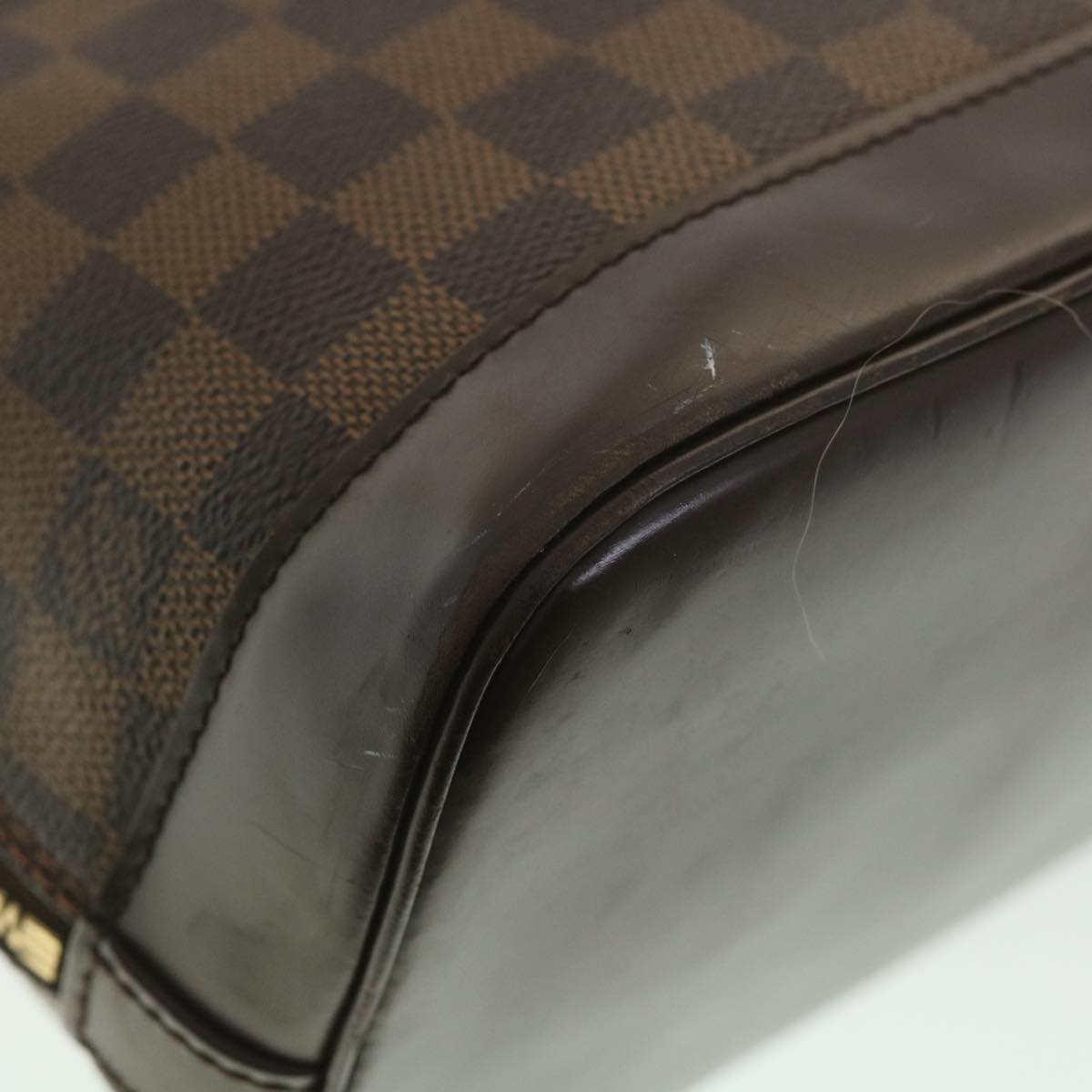 LOUIS VUITTON Damier Ebene Alma Hand Bag N51131 LV Auth 38661