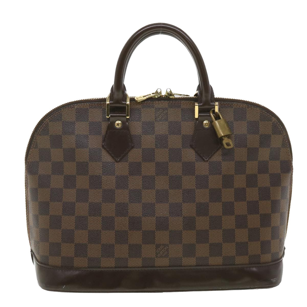 LOUIS VUITTON Damier Ebene Alma Hand Bag N51131 LV Auth 38661