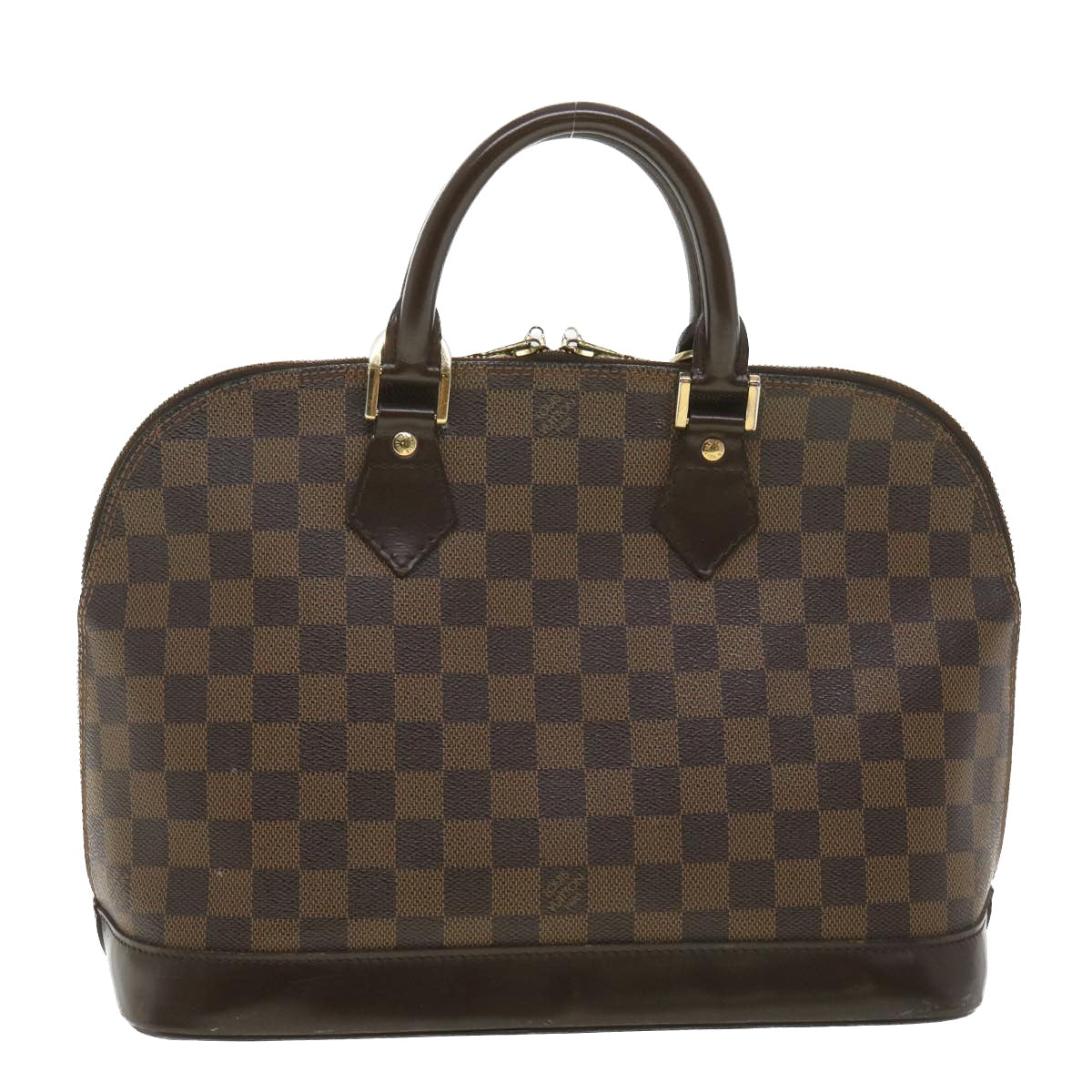 LOUIS VUITTON Damier Ebene Alma Hand Bag N51131 LV Auth 38661