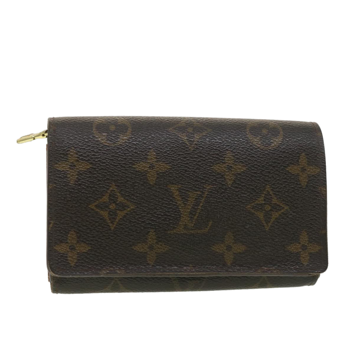 LOUIS VUITTON Monogram Porte Monnaie Billets Tresor Wallet M61730 LV Auth 38663