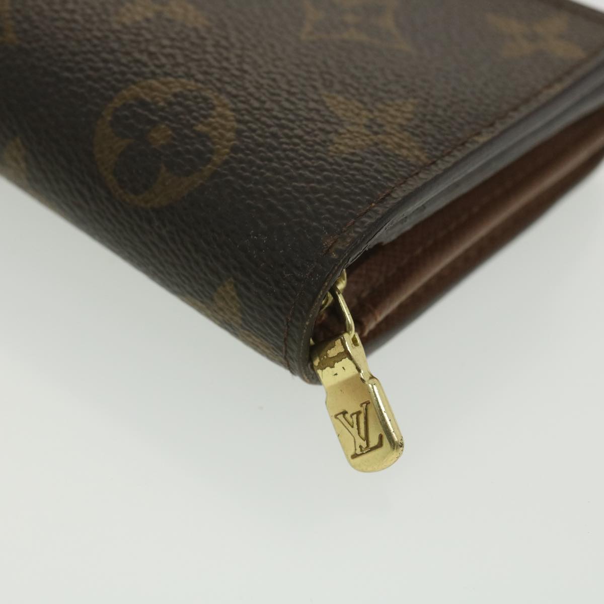 LOUIS VUITTON Monogram Porte Monnaie Billets Tresor Wallet M61730 LV Auth 38663