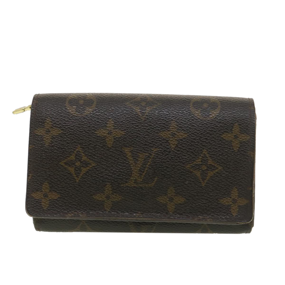 LOUIS VUITTON Monogram Porte Monnaie Billets Tresor Wallet M61730 LV Auth 38663