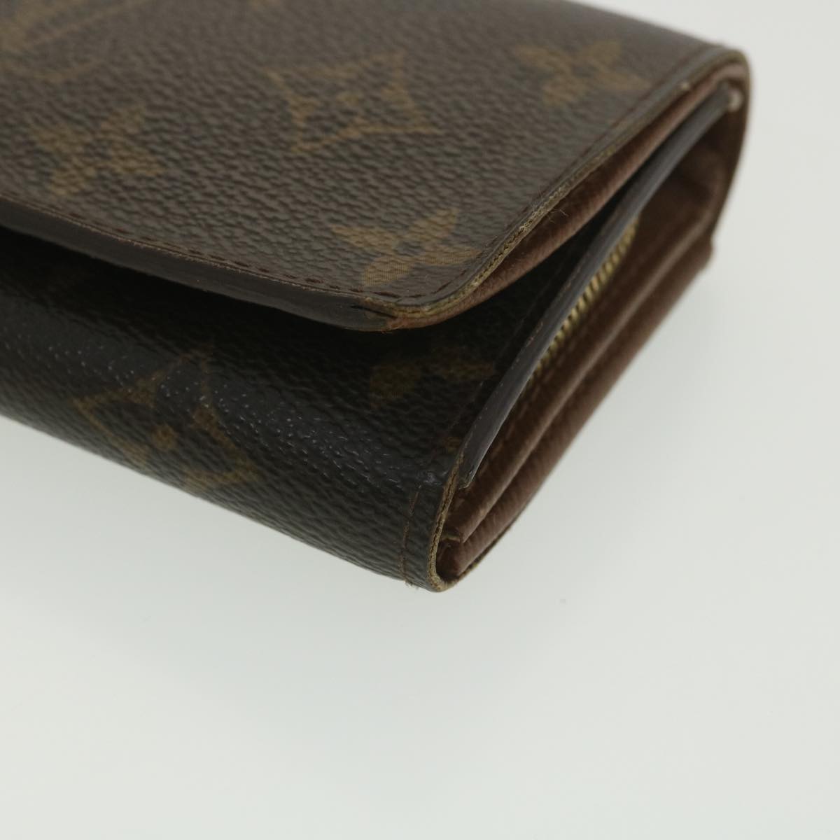 LOUIS VUITTON Monogram Porte Monnaie Billets Tresor Wallet M61730 LV Auth 38663