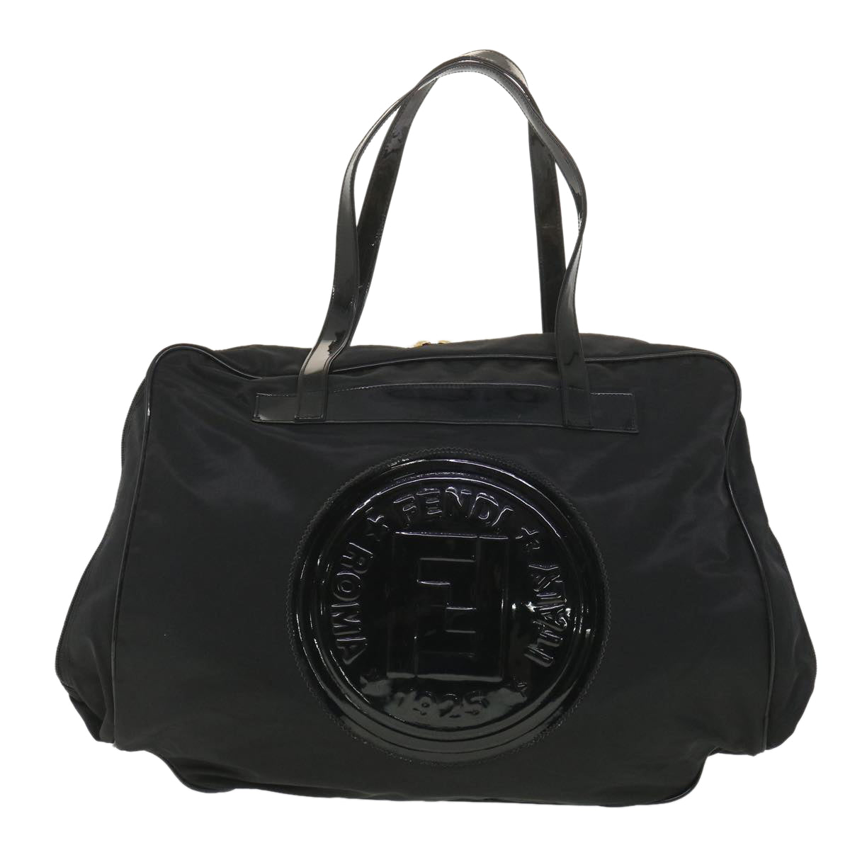 FENDI Shoulder Bag Nylon Black Auth 38669 - 0