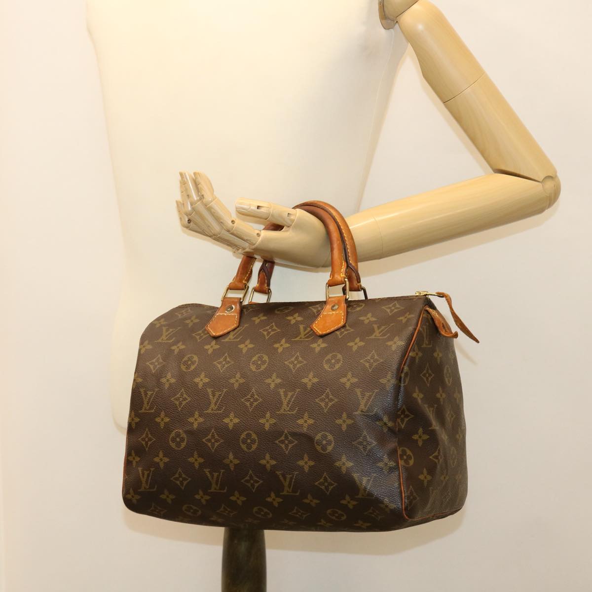 LOUIS VUITTON Monogram Speedy 30 Hand Bag M41526 LV Auth 38675