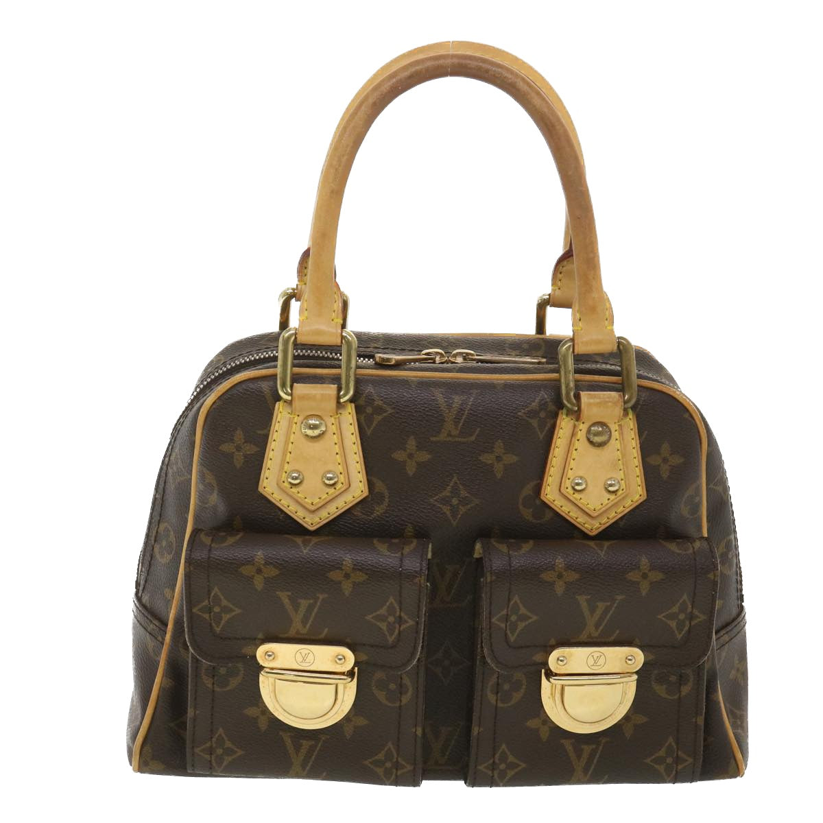 LOUIS VUITTON Monogram Manhattan PM Hand Bag M40026 LV Auth 38682