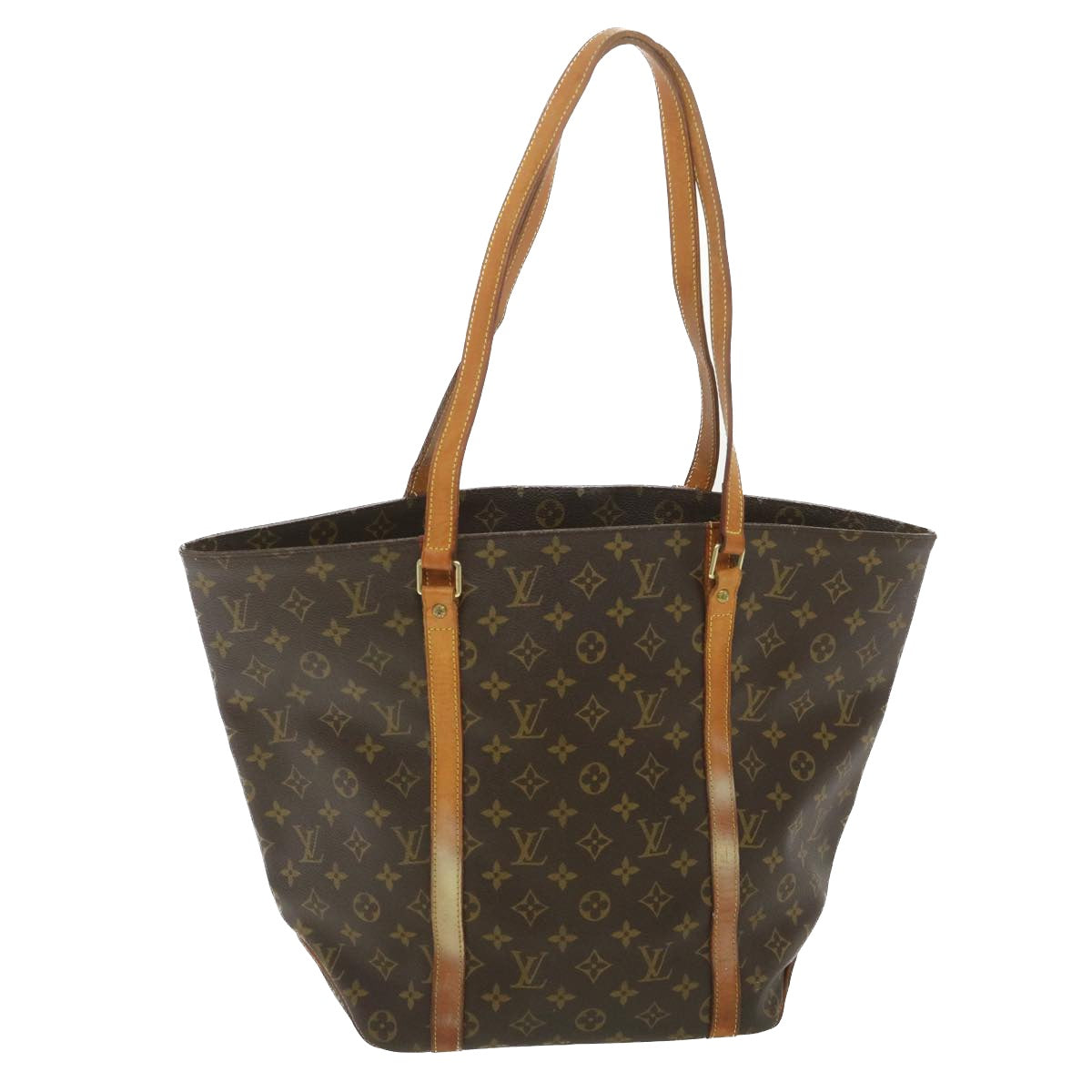 LOUIS VUITTON Monogram Sac Shopping Tote Bag M51108 LV Auth 38685