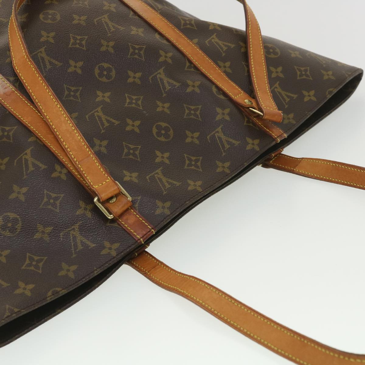 LOUIS VUITTON Monogram Sac Shopping Tote Bag M51108 LV Auth 38685