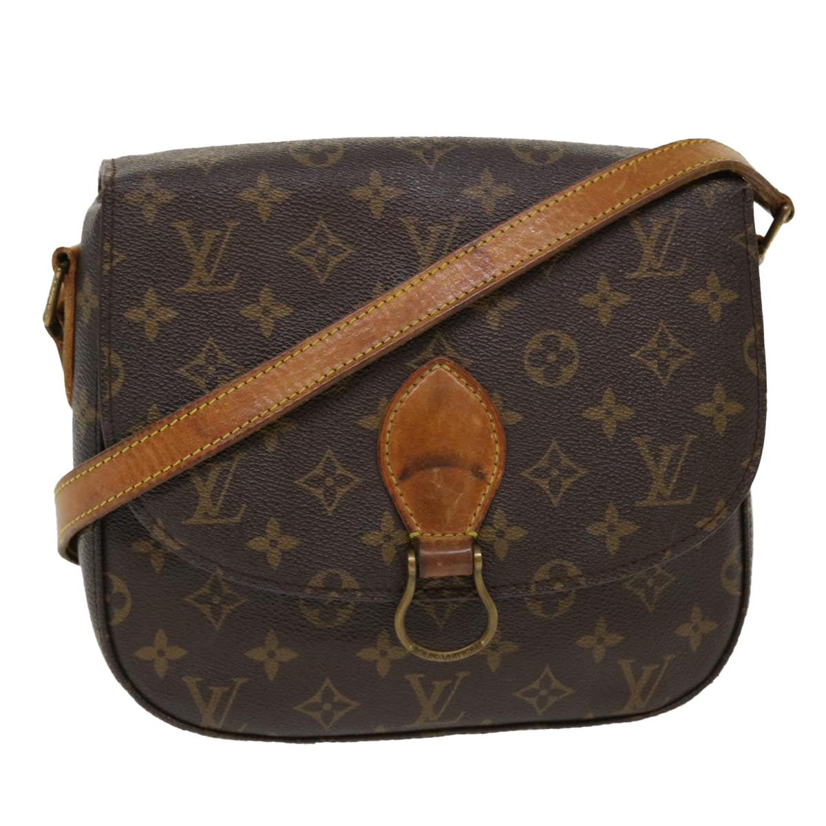 LOUIS VUITTON Monogram Saint Cloud GM Shoulder Bag M51242 LV Auth 38691