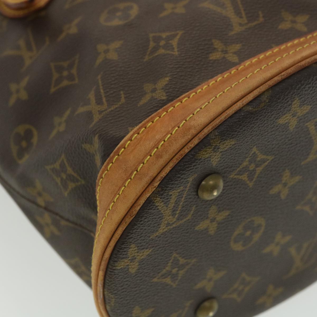 LOUIS VUITTON Monogram Bucket PM Shoulder Bag M42238 LV Auth 38706