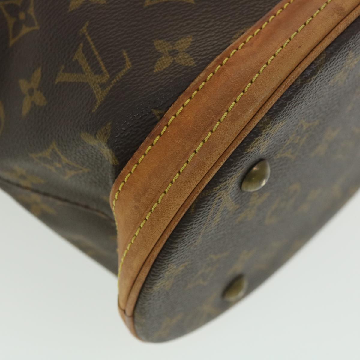 LOUIS VUITTON Monogram Bucket PM Shoulder Bag M42238 LV Auth 38706