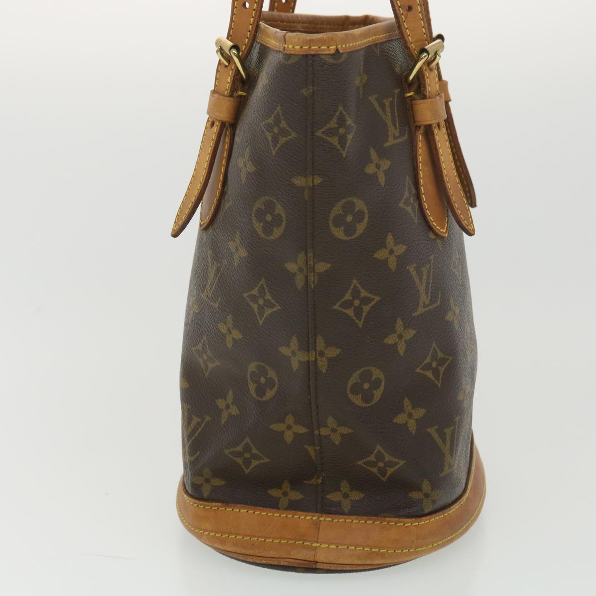 LOUIS VUITTON Monogram Bucket PM Shoulder Bag M42238 LV Auth 38706