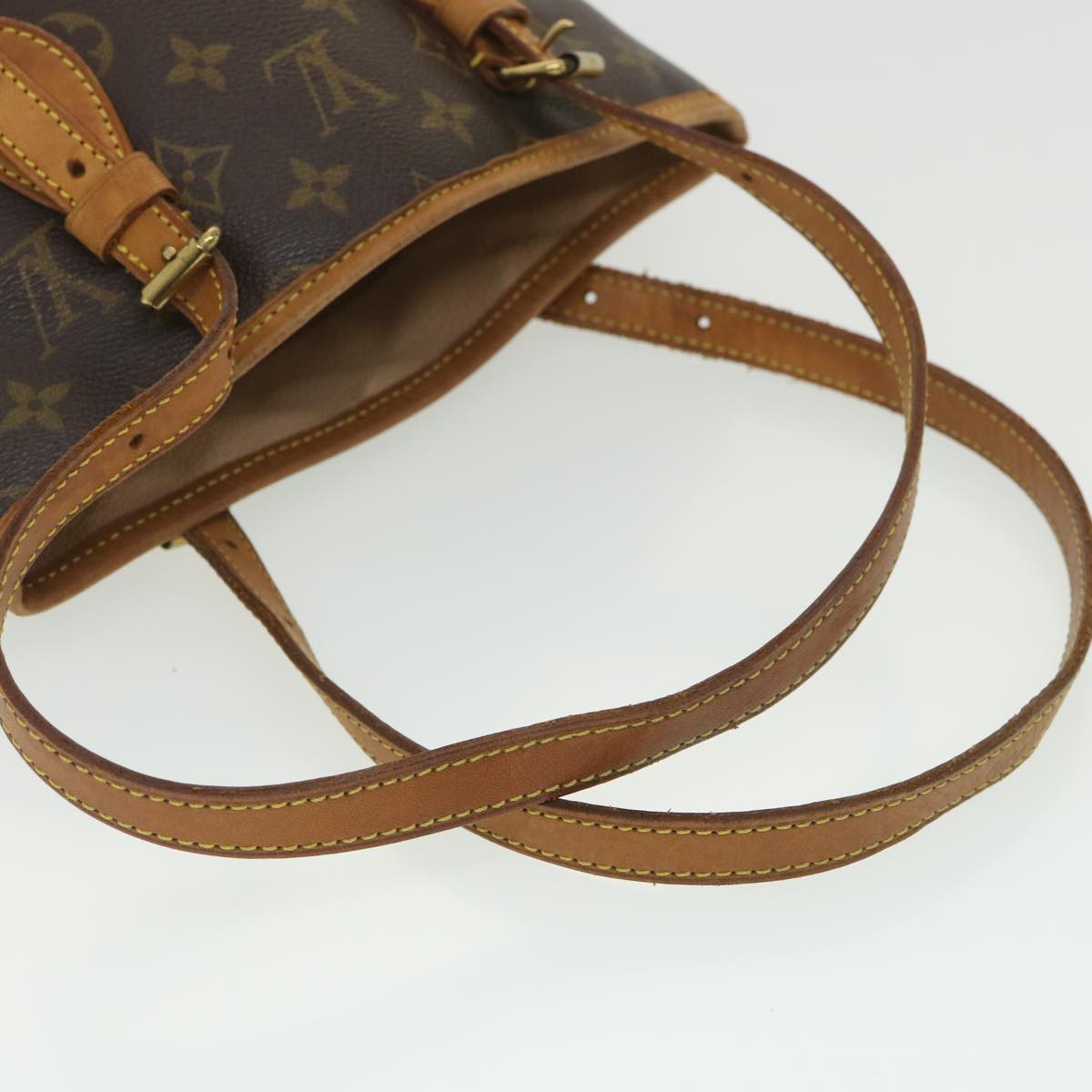 LOUIS VUITTON Monogram Bucket PM Shoulder Bag M42238 LV Auth 38706