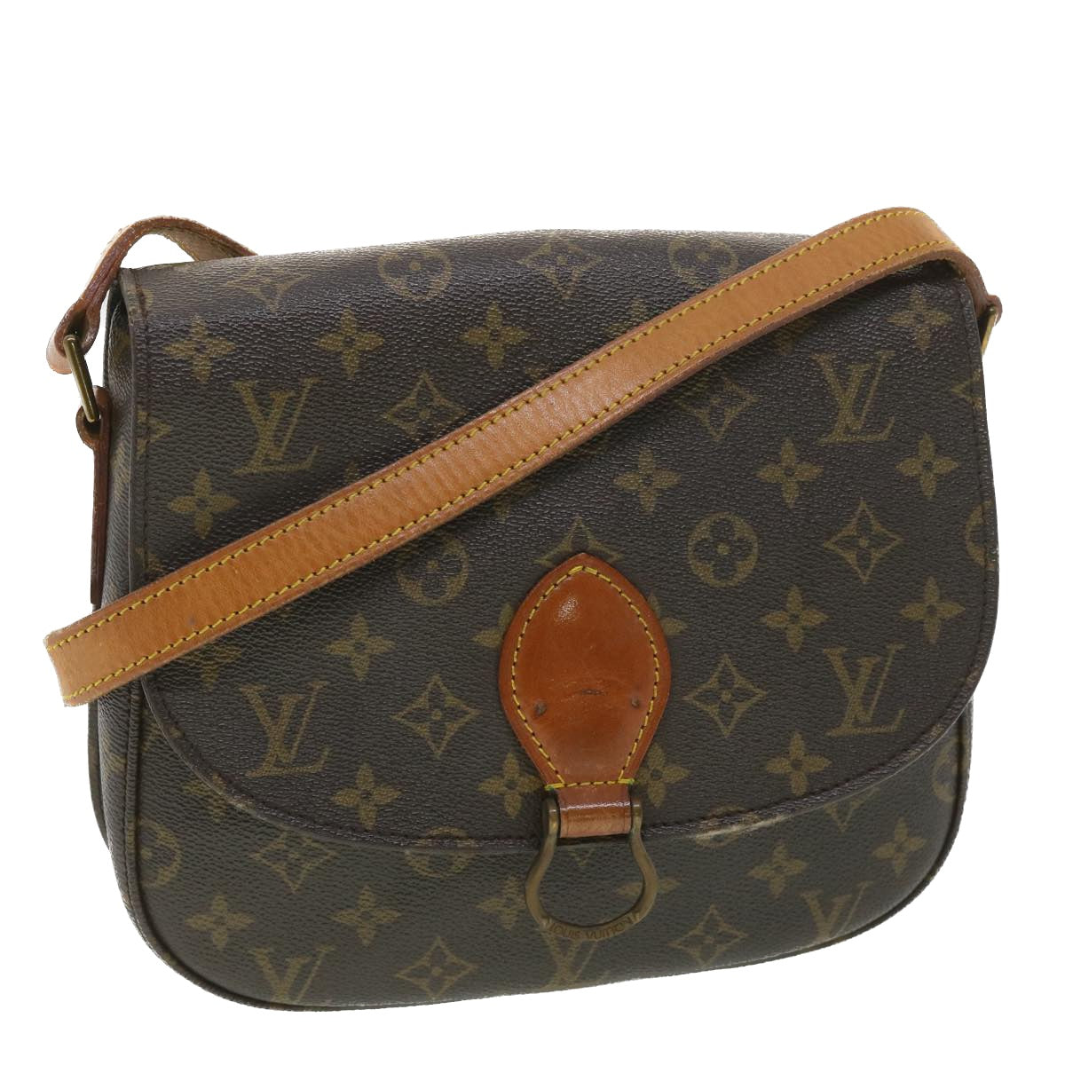 LOUIS VUITTON Monogram Saint Cloud GM Shoulder Bag M51242 LV Auth 38730