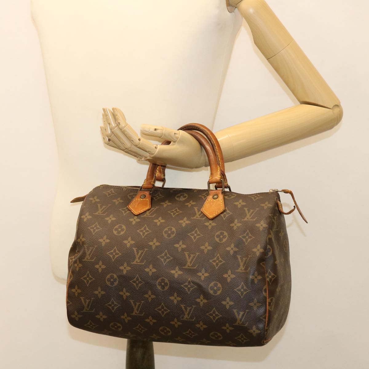 LOUIS VUITTON Monogram Speedy 30 Hand Bag M41526 LV Auth 38732