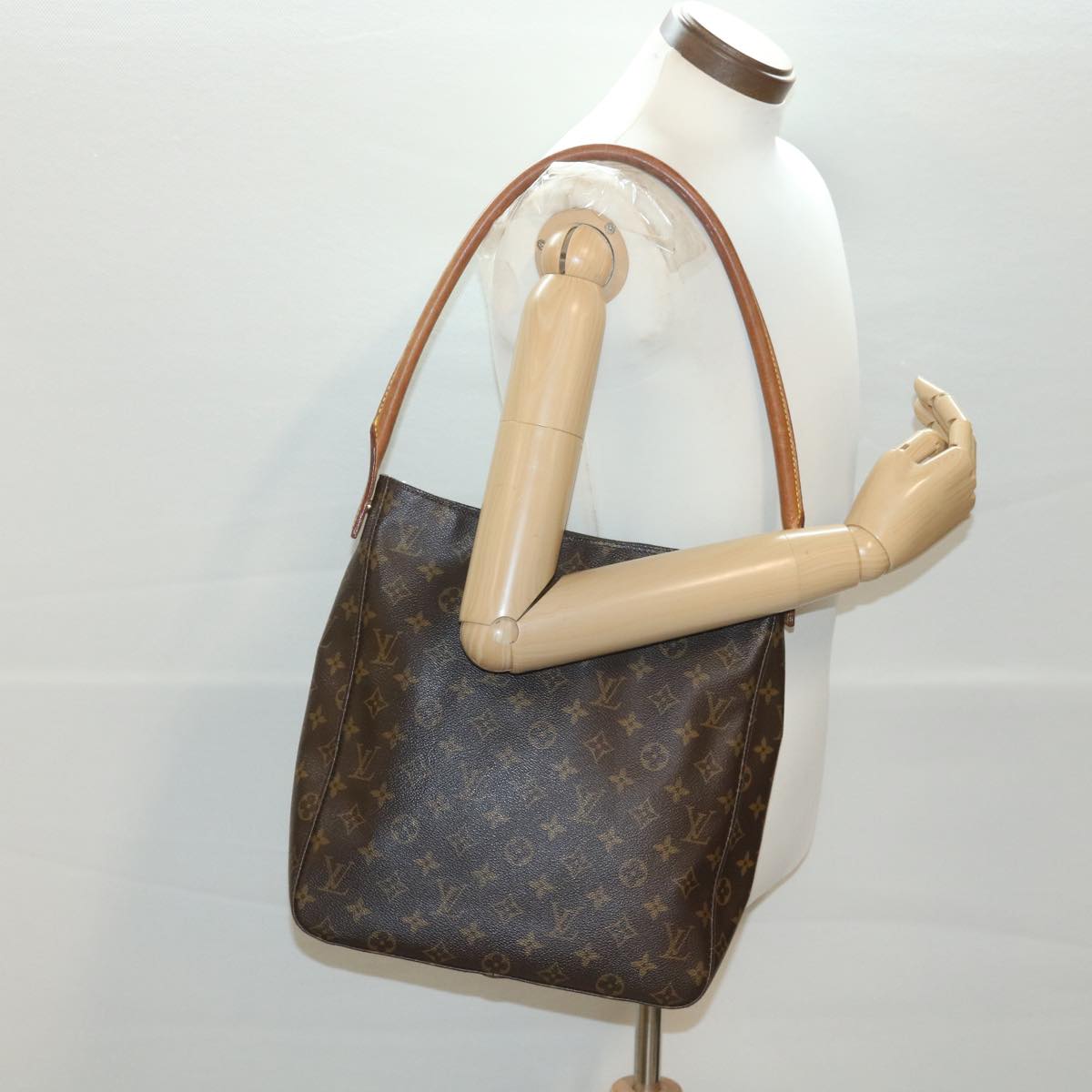 LOUIS VUITTON Monogram Looping GM Shoulder Bag M51145 LV Auth 38734