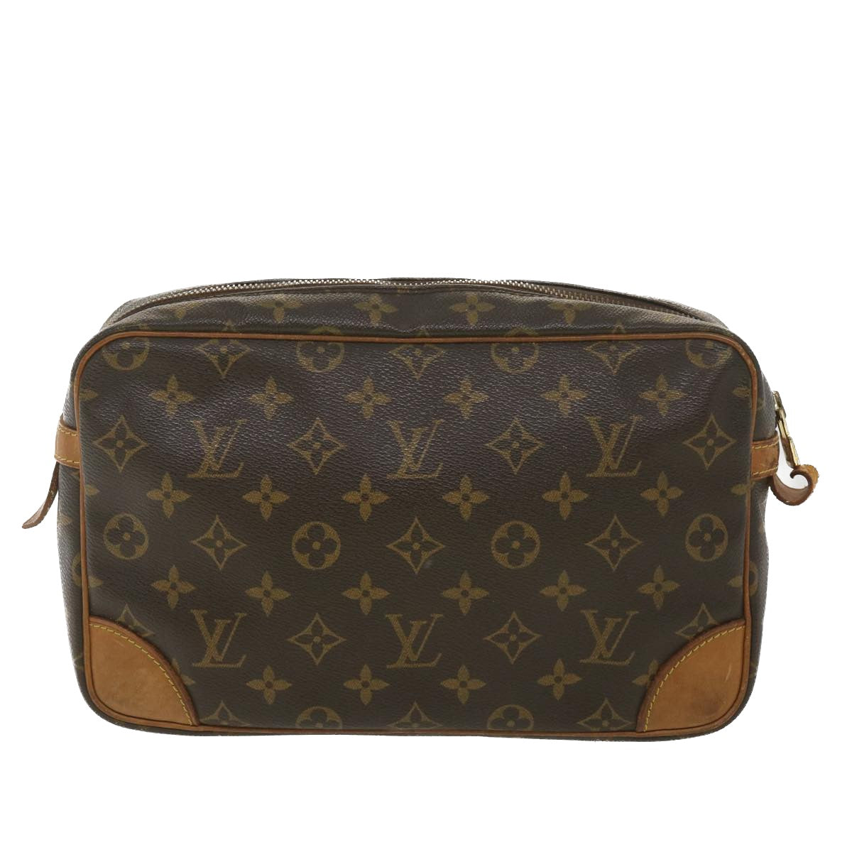 LOUIS VUITTON Monogram Compiegne 28 Clutch Bag M51845 LV Auth 38754