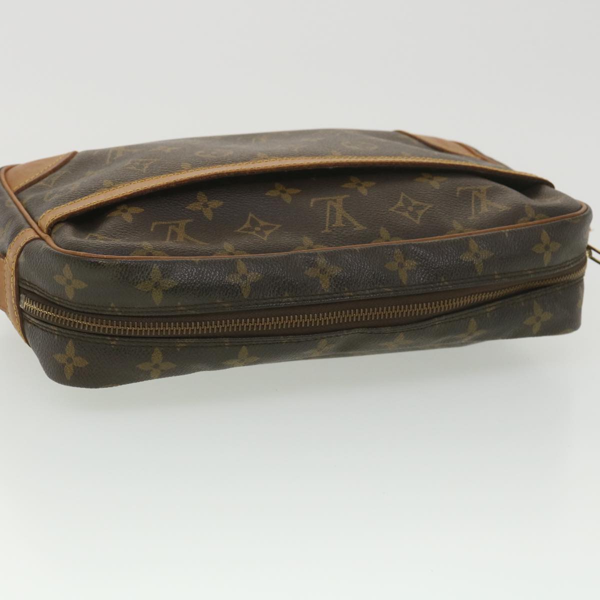 LOUIS VUITTON Monogram Compiegne 28 Clutch Bag M51845 LV Auth 38754