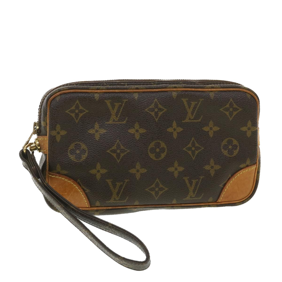 LOUIS VUITTON Monogram Marly Dragonne PM Clutch Bag M51827 LV Auth 38769