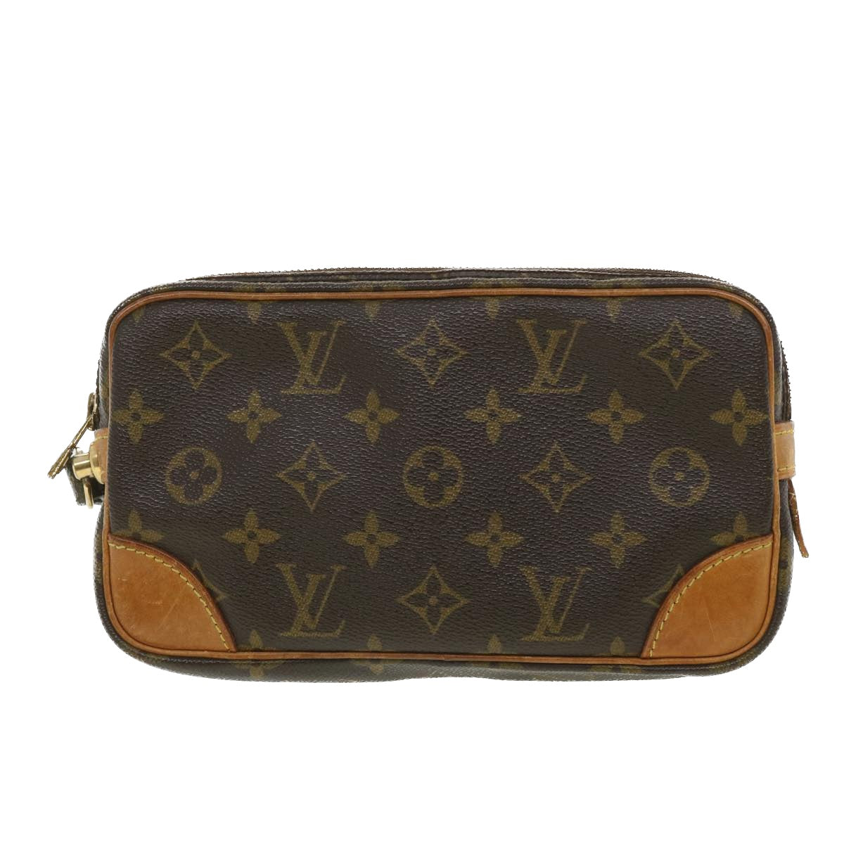 LOUIS VUITTON Monogram Marly Dragonne PM Clutch Bag M51827 LV Auth 38769