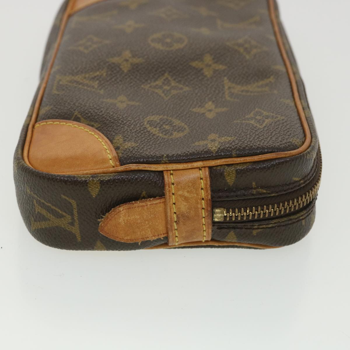 LOUIS VUITTON Monogram Marly Dragonne PM Clutch Bag M51827 LV Auth 38769