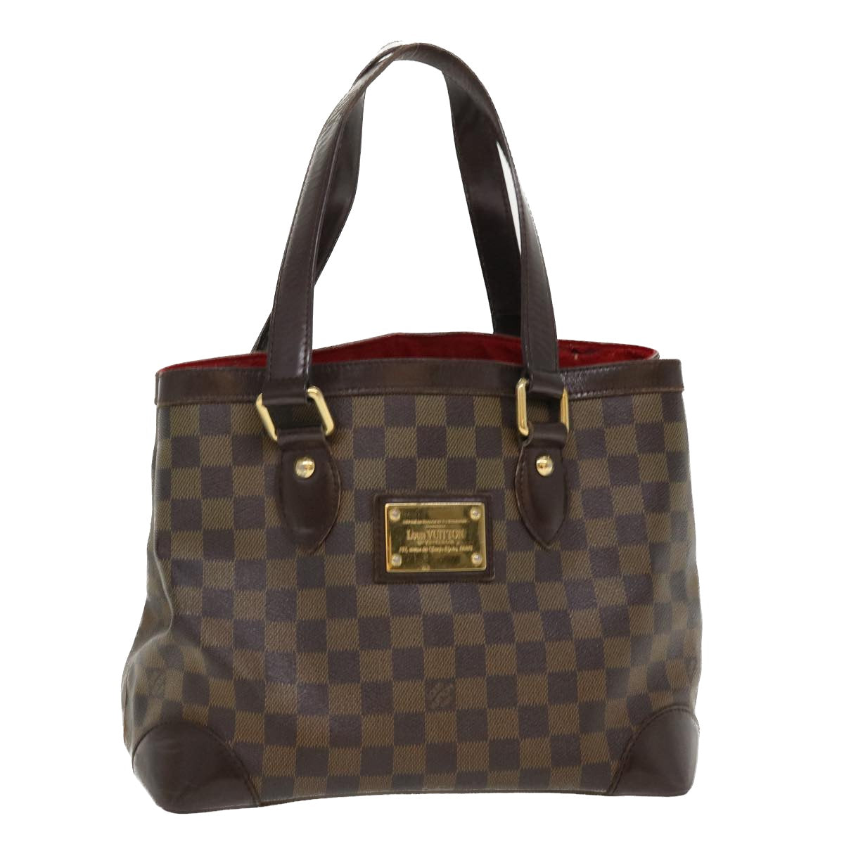 LOUIS VUITTON Damier Ebene Hampstead PM Tote Bag N51205 LV Auth 38792