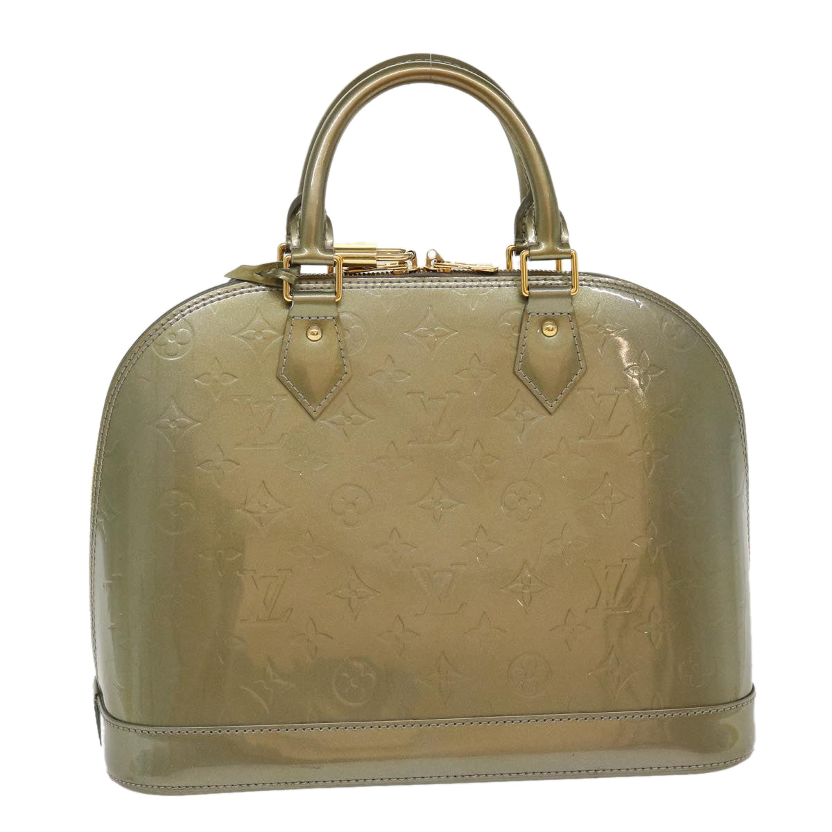 LOUIS VUITTON Epi Alma PM Hand Bag Gris Art Deco M91613 LV Auth 38809