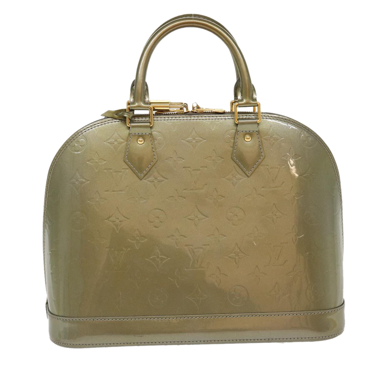 LOUIS VUITTON Epi Alma PM Hand Bag Gris Art Deco M91613 LV Auth 38809