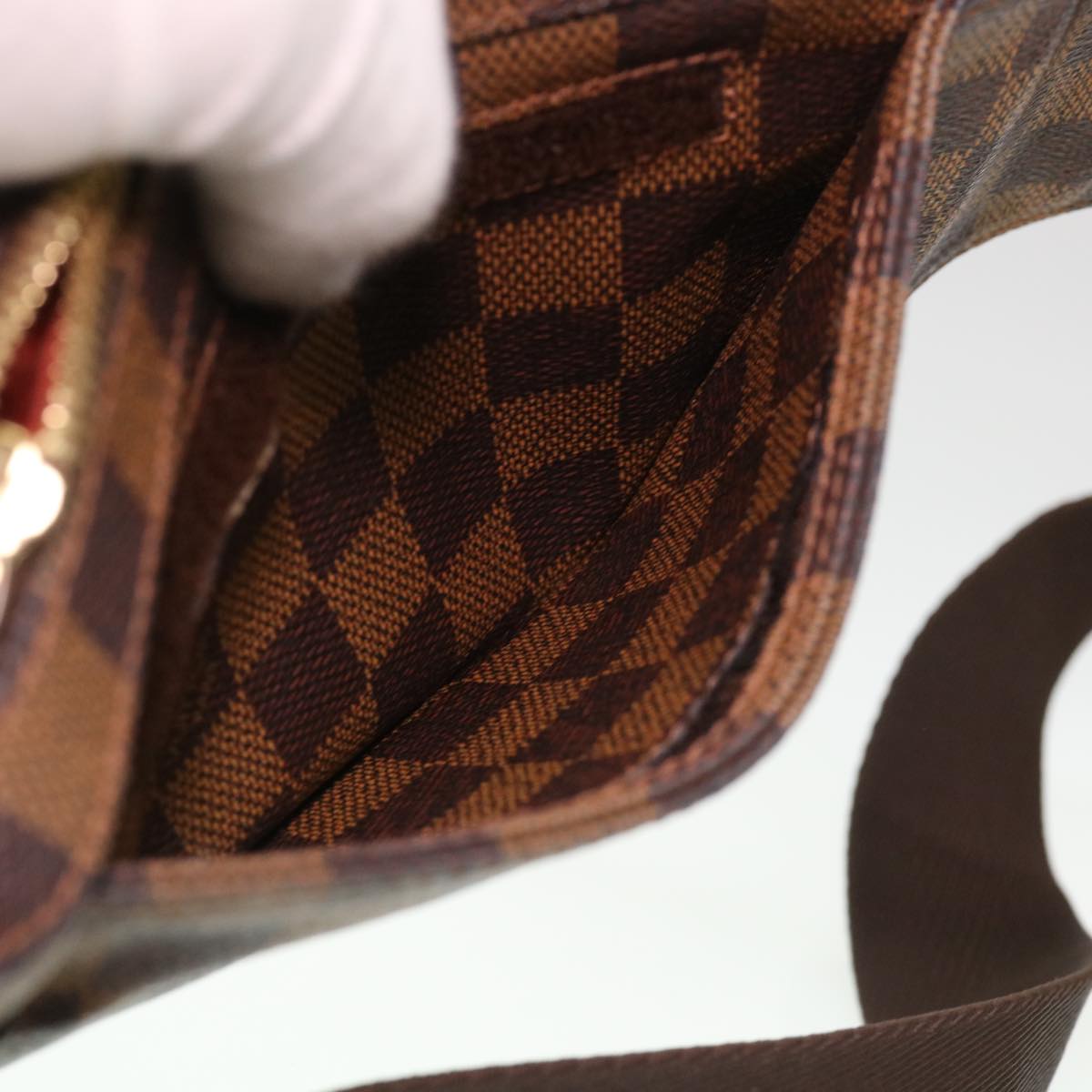 LOUIS VUITTON Damier Ebene Geronimos Shoulder Bag N51994 LV Auth 38819