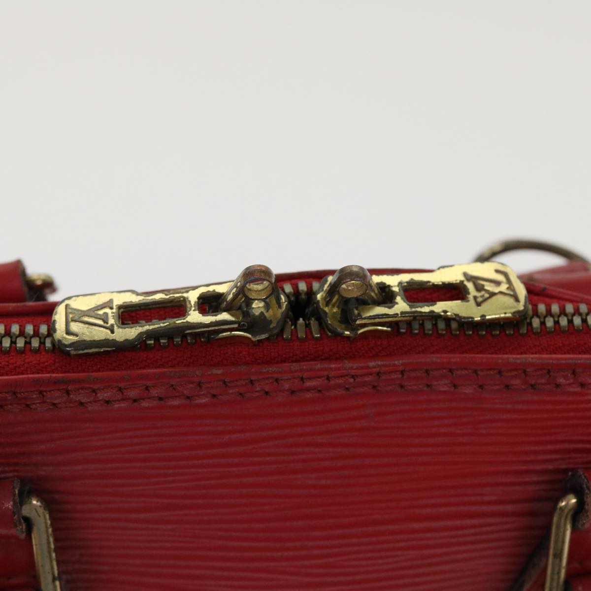 LOUIS VUITTON Epi Alma Hand Bag Red M52147 LV Auth 38827